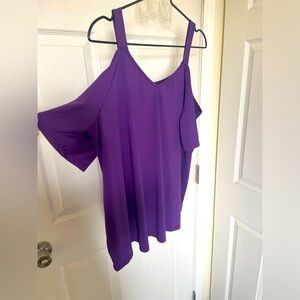 1x SHEIN cold shoulder top. Purple